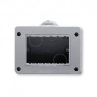 ABB Zenit//Stylo Коробка IP40 для открытой установки на 3 модуля, серая, N3391.1