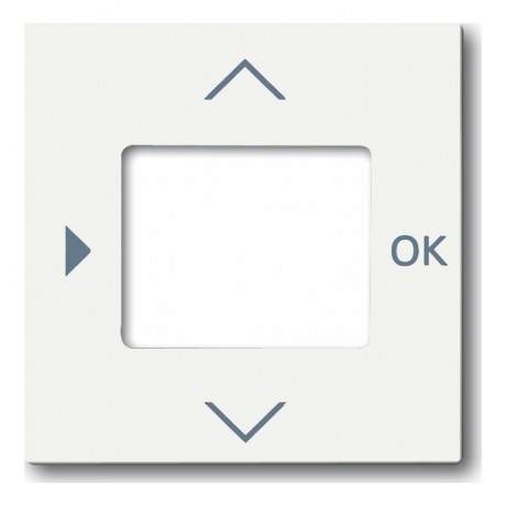 Накладка на таймер ABB, белый бархат, 6435-884