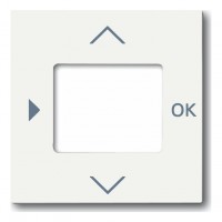 Накладка на таймер ABB, белый бархат, 6435-884