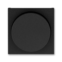 Накладка на светорегулятор поворотный ABB LEVIT, антрацит // дымчатый черный, 3294H-A00123 63
