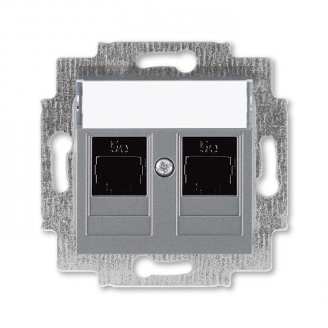 Розетка ABB LEVIT, скрытый монтаж, сталь, 5014H-A51018 69W