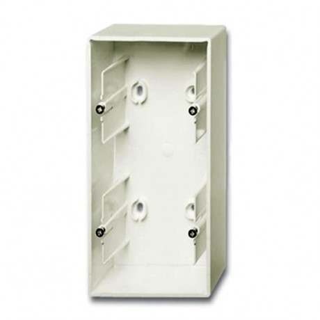ABB 1799-0-0969 Коробка для накладного монтажа, 2-постовая, серия Basic 55, цвет chalet-white, 1702-96-507