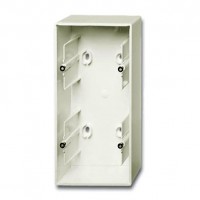 ABB 1799-0-0969 Коробка для накладного монтажа, 2-постовая, серия Basic 55, цвет chalet-white, 1702-96-507