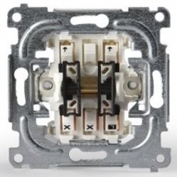 Механизм выключателя 2-клавишного ABB IMPRESSIVO, 1065.20