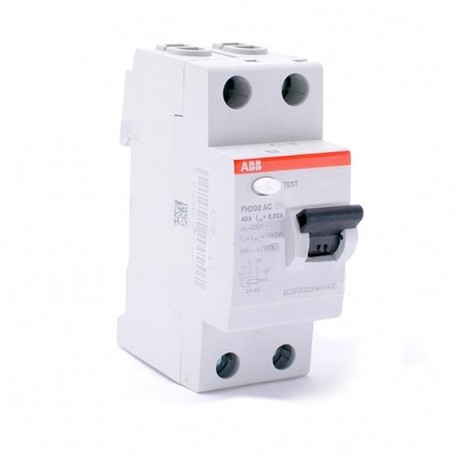 Устройства защитного отключения (УЗО) ABB F200AC 2P 40А, 30 мА ( AC ), F202 AC-40//0,03
