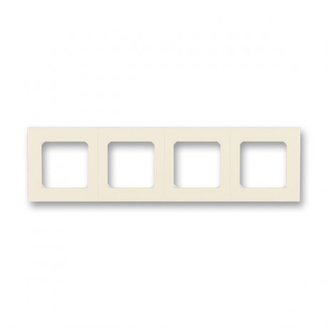 Рамка 4 поста ABB LEVIT, слоновая кость // белый, 3901H-A05040 17W
