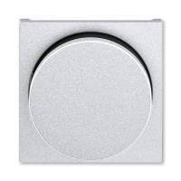 Накладка на светорегулятор поворотный ABB LEVIT, серебро // дымчатый черный, 3294H-A00123 70