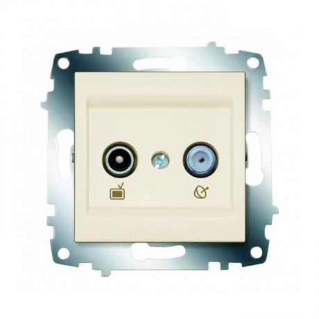 Розетка ABB COSMO, скрытый монтаж, кремовый, 619-010300-290