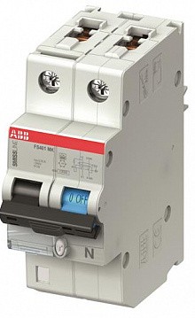 Дифавтомат ABB FS400 1P+N 6А ( C ) 10 кА, 30 мА ( AC ), FS401M-C6//0.03