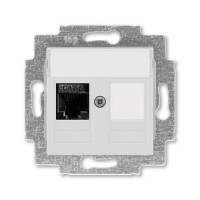 Розетка ABB LEVIT, скрытый монтаж, серый, 5014H-A61017 16W