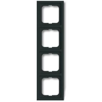 Рамка 4 поста ABB, черный, 1724-185