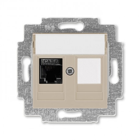 Розетка ABB LEVIT, скрытый монтаж, кофе макиато, 5014H-A61017 18W