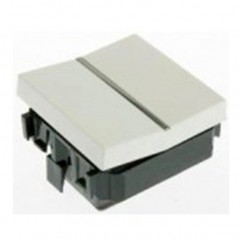 Переключатель 1-клавишный перекрестный ABB ZENIT, альпийский белый, N2210 BL