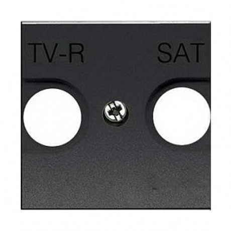 Накладка на розетку телевизионную ABB ZENIT, скрытый монтаж, антрацит, N2250.1 AN