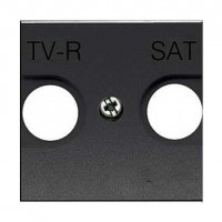 Накладка на розетку телевизионную ABB ZENIT, скрытый монтаж, антрацит, N2250.1 AN