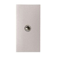 Механизм розетки ABB ZENIT, скрытый монтаж, серебристый, N2155.4 PL