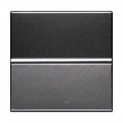 Переключатель 1-клавишный перекрестный ABB ZENIT, серебристый, N2210 PL