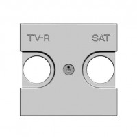 Накладка на розетку телевизионную ABB ZENIT, скрытый монтаж, альпийский белый, N2250.1 BL