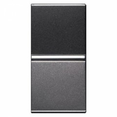 Переключатель 1-клавишный перекрестный ABB ZENIT, антрацит, N2110 AN