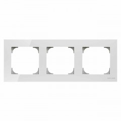 Рамка 3 поста ABB SKY, альпийский белый, 8573 BL