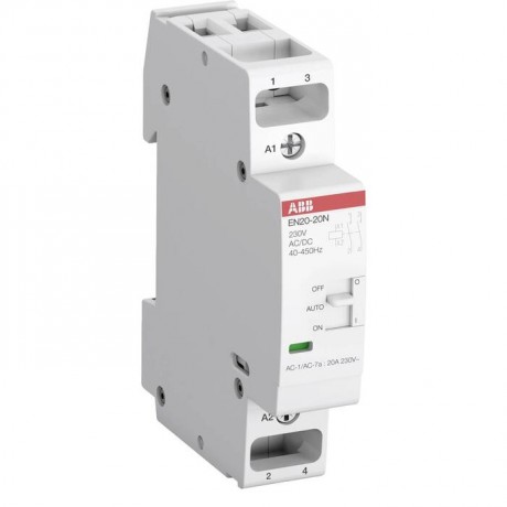 Модульный контактор ABB ESB-N 20А //230В AC//DC, 1SBE122111R0620