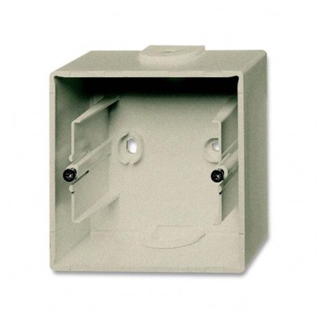 ABB 1799-0-0962 Basic55 Коробка 1-ная для накладного монтажа, шампань, 1701-93-507