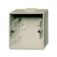 ABB 1799-0-0962 Basic55 Коробка 1-ная для накладного монтажа, шампань, 1701-93-507