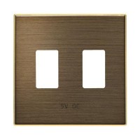 Накладка на розетку USB ABB SKY, скрытый монтаж, античная латунь, 8585.3 OE