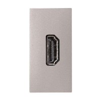 Механизм розетки ABB ZENIT, скрытый монтаж, серебристый, N2155.6 PL