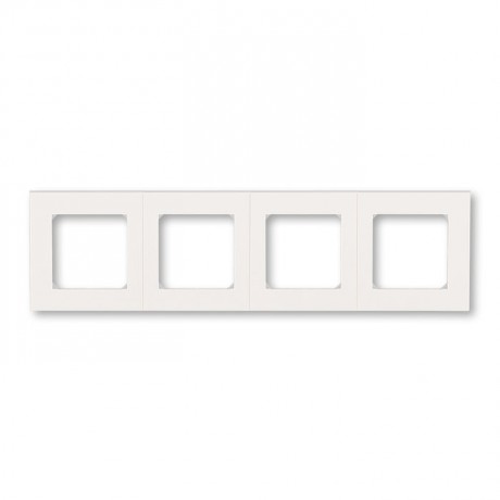Рамка 4 поста ABB LEVIT, жемчуг // ледяной, 3901H-A05040 68W