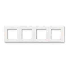 Рамка 4 поста ABB LEVIT, жемчуг // ледяной, 3901H-A05040 68W
