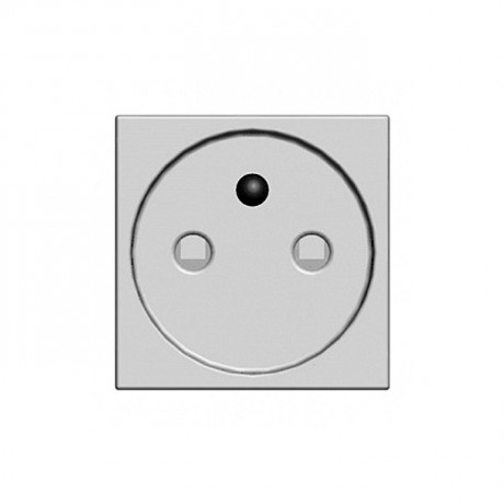 Розетка ABB ZENIT, скрытый монтаж, с заземлением, со шторками, антрацит, N2287 AN