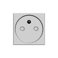 Розетка ABB ZENIT, скрытый монтаж, с заземлением, со шторками, антрацит, N2287 AN