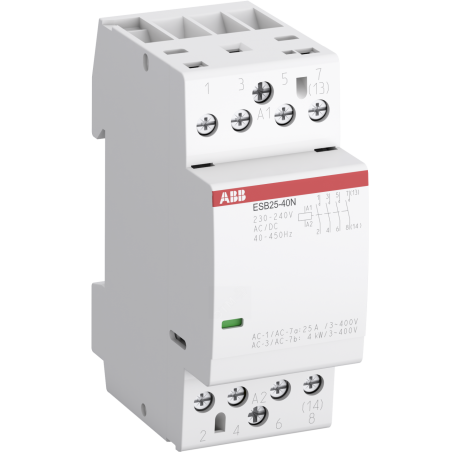 Модульный контактор ABB ESB25 4P 25А 220//230В AC//DC, 1SAE231111R0640