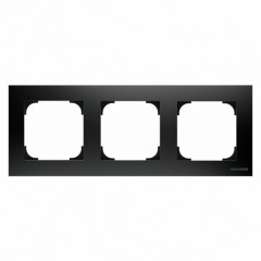 Рамка 3 поста ABB SKY, черный бархат, 8573 NS