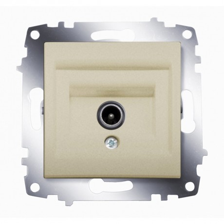 Розетка ABB COSMO, скрытый монтаж, титан, 619-011400-273