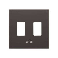 Накладка на розетку USB ABB SKY, скрытый монтаж, черный бархат, 8585.3 NS