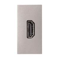 Механизм розетки ABB ZENIT, скрытый монтаж, серебристый, N2155.7 PL