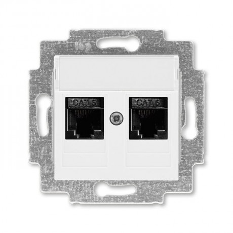 Розетка ABB LEVIT, скрытый монтаж, белый, 5014H-A61018 03W