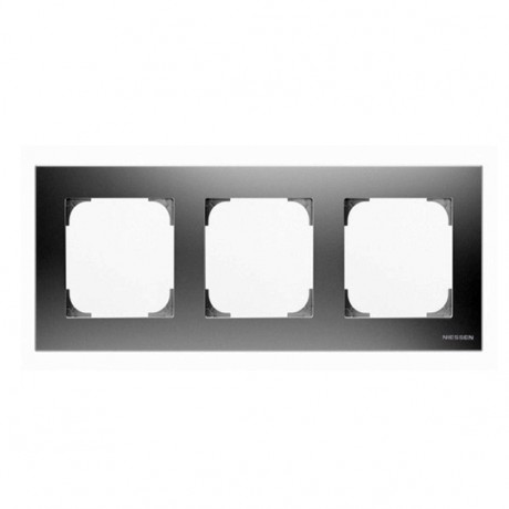 Рамка 3 поста ABB SKY, алюминий, 8573 PL