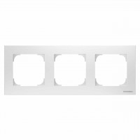 Рамка 3 поста ABB SKY, альпийский белый, 8573.1 BL