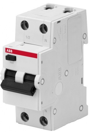 Дифавтомат ABB FS400 1P+N 10А ( C ) 10 кА, 10 мА ( AC ), FS401M-C10//0.1