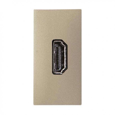 Механизм розетки ABB ZENIT, скрытый монтаж, шампань, N2155.7 CV