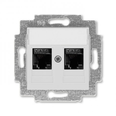 Розетка ABB LEVIT, скрытый монтаж, серый, 5014H-A61018 16W