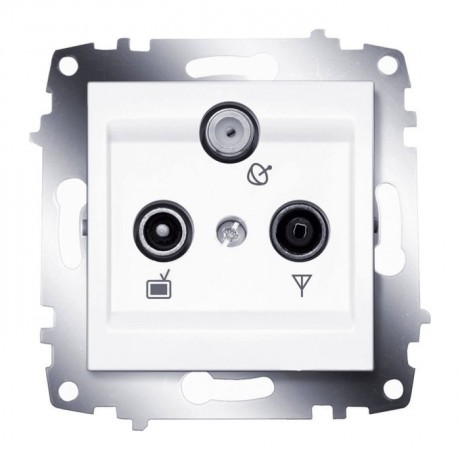 Розетка ABB COSMO, скрытый монтаж, белый, 619-010200-234