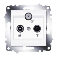 Розетка ABB COSMO, скрытый монтаж, белый, 619-010200-234