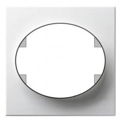 Рамка 2 поста ABB TACTO, горизонтальная, альпийский белый, 5572.1 BL