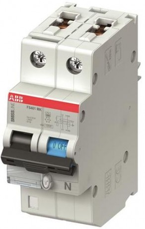 Дифавтомат ABB FS400 1P+N 13А ( C ) 10 кА, 10 мА ( AC ), FS401 M-C13//0.1