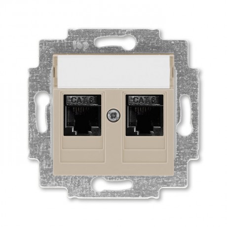 Розетка ABB LEVIT, скрытый монтаж, кофе макиато, 5014H-A61018 18W