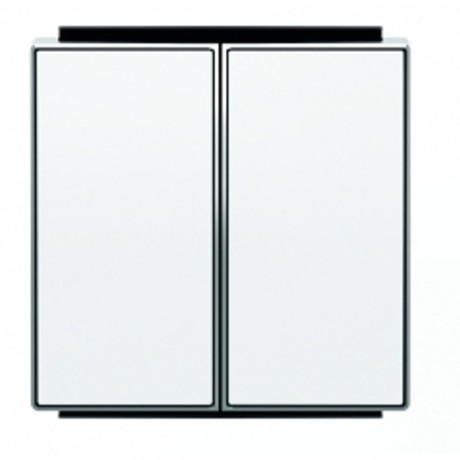 Клавиша двойная ABB SKY, альпийский белый, 8511 BL